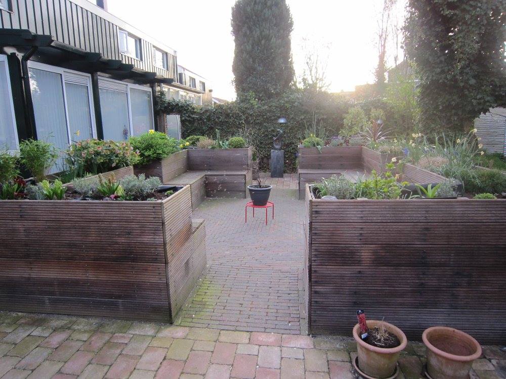 Tuin met zithoek